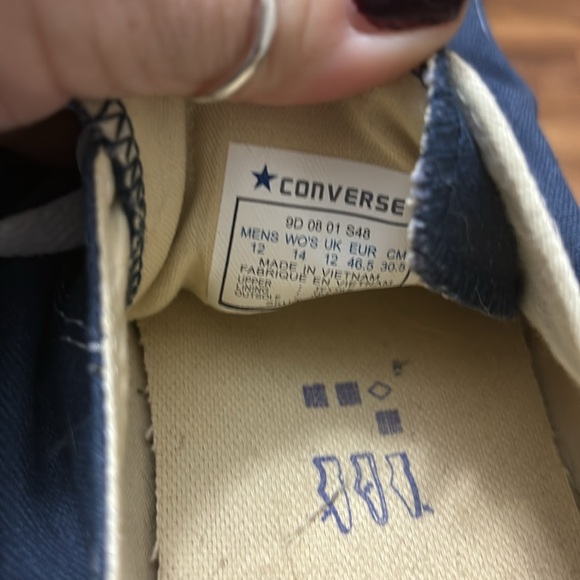 Converse Blue Men’s 12 low canvas sneaker new condition - Picture 5 of 6